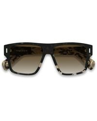 McQueen - Am0550S Tortoise - Lyst