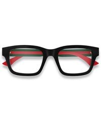 Gucci - Gg1865O 009 Optical Frames Acetate Transparent Squared - Lyst