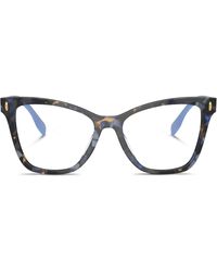 Tory Burch - Écaille De Tortue Bleu - Lyst