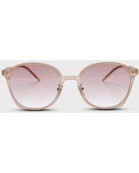 Glassworks Cocoa Perspex Frame Classic Sunglasses - Multicolour