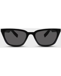 Glassworks - Black Classic Cat Eye Sunglasses - Lyst