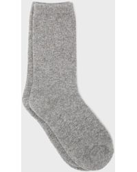 Glassworks - Grey Smooth Cashmere Wool Blend Socks - Lyst
