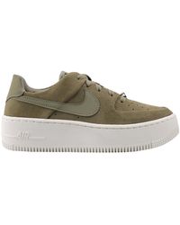 nike air force 1 sage green suede