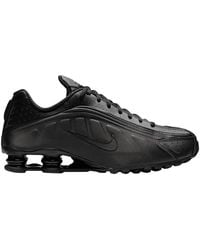 nike shox r4 gel black neon