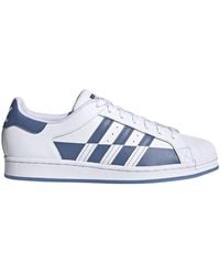 Adidas Superstar Blue Sneakers for Men - Up to 20% off | Lyst