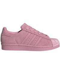 Adidas Superstar Pink Sneakers for Women - Up to 30% off | Lyst