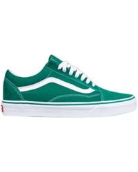 vans old skool suede green