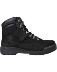 timberland 6 inch field boots black