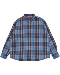 Supreme Shadow Plaid Flannel Shirt 'blue' for Men | Lyst