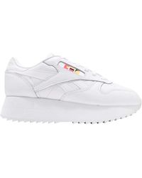 reebok classic leather double trainers
