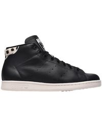 stan smith mid black