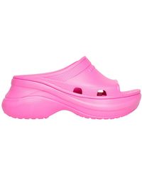 Balenciaga Crocs X Pool Slide Sandal 'light Purple' | Lyst