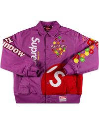 Supreme Tourist Varsity Jacket 'purple' for Men | Lyst