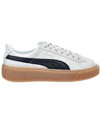 puma suede platform gum sole