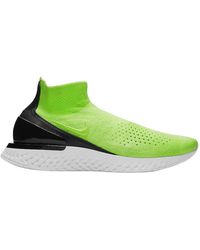 rise react flyknit sock sneaker