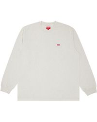 Supreme Small Box Long-sleeve Tee 'brown' for Men | Lyst