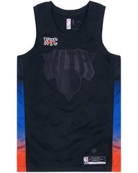 Kith & Nike For New York Knicks Fleece Crewneck 'black' for Men | Lyst