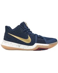 kyrie 3 white and gold