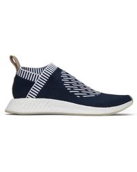 adidas men nmd cs2 primeknit (black/carbon/red solid)