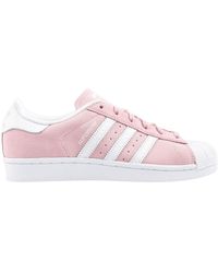 Adidas Superstar Pink Sneakers for Women - Up to 33% off | Lyst