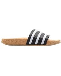 adidas cork slides mens