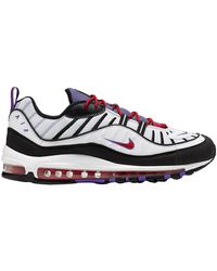 Nike Leather Air Max 98 Running Shoes In Red Black White Red For Men Save 21 Lyst Nike Leather Air Max 98 Running Shoes In Red Black White Red For Men Save 21 Lyst