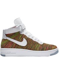 Nike Air Max 1 Ultra Flyknit Volt In Green For Men Lyst Nike Air Max 1 Ultra Flyknit Volt In Green For Men Lyst