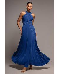 Goddiva - Multiway Tie-Up Maxi Dress - Lyst