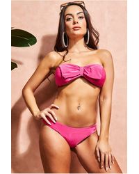 Goddiva - Bow Detail Bikini - Lyst