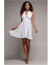 Goddiva - Soft Touch Multiway Skater Mini Dress - Lyst