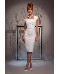 Goddiva - One Shoulder Bodycon Midi Stone Age Sweetheart Halloween Costume - Lyst