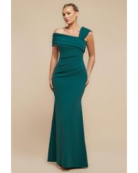 Goddiva - One Shoulder Evening Maxi Dress - Lyst
