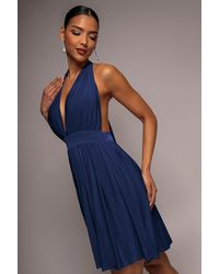 Goddiva - Soft Touch Multiway Skater Mini Dress - Lyst