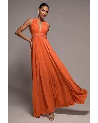 Goddiva - Multiway Tie-Up Maxi Dress - Lyst