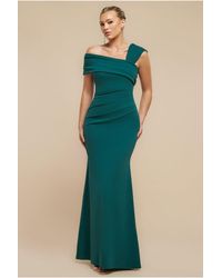 Goddiva - One Shoulder Evening Maxi Dress - Lyst