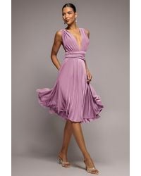 Goddiva - Soft Touch Multi Way Open Back Midi Dress - Lyst