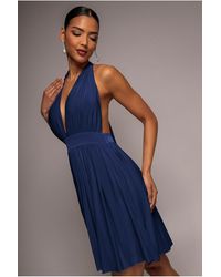 Goddiva - Soft Touch Multiway Skater Mini Dress - Lyst