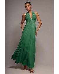 Goddiva - Multiway Tie-Up Maxi Dress - Lyst