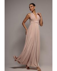 Goddiva - Multiway Tie-Up Maxi Dress - Lyst