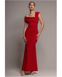 Goddiva - One Shoulder Evening Maxi Dress - Lyst