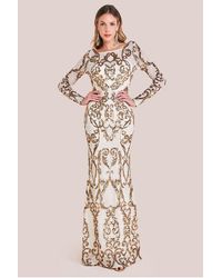 Goddiva - Sequin Cowl Back Maxi - Lyst