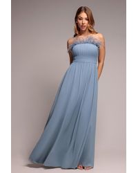 Goddiva - Bridesmaids Chiffon Maxi Dress - Lyst