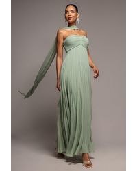 Goddiva - Sleeveless Pleated Chiffon Multiway Scarf Maxi Dress - Lyst