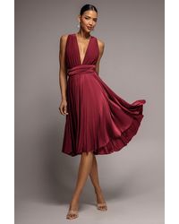 Goddiva - Soft Touch Multi Way Open Back Midi Dress - Lyst