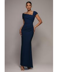 Goddiva - One Shoulder Evening Maxi Dress - Lyst
