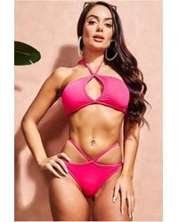 Goddiva - Criss Cross Keyhole Bikini - Lyst
