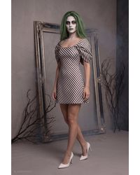 Goddiva - Striped A-Line Mini Beetlejuice-Inspired Halloween Costume - Lyst