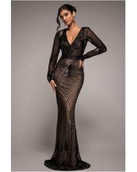 Goddiva - Starburst Sequin Maxi - Lyst