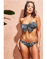 Goddiva - Bow Detail Bikini - Lyst