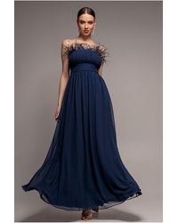 Goddiva - Bridesmaids Chiffon Maxi Dress - Lyst